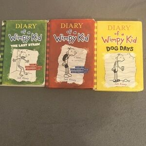 Diary of a Wimpy Kid Book Set - Green, Red, Yellow